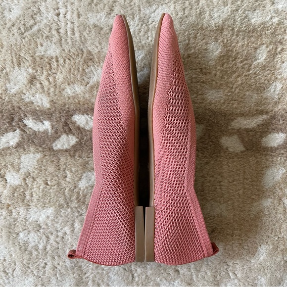 Everlane 40 Hour Flat Reknit Point Toe Slip On Shoes In Coral  Pink Size 9 - Picture 6 of 14